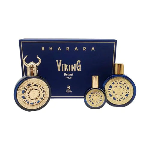 Bharara - Viking Beirut Gift Set 3 Pcs - 100ml - Eau De Parfum - Perfume Unisex