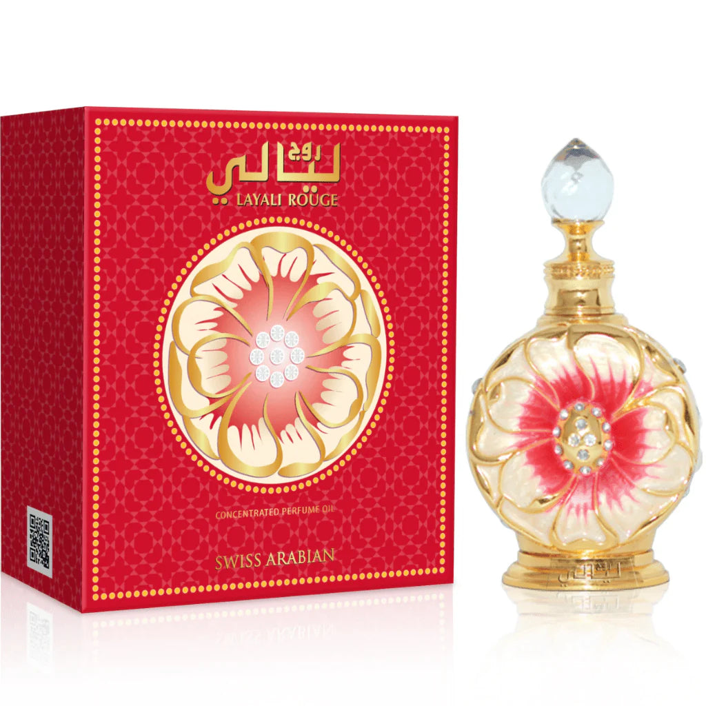 Layali Rouge 15ml - Aceite perfumado concentrado - Swiss Arabian | ORIENTFRAGANCE