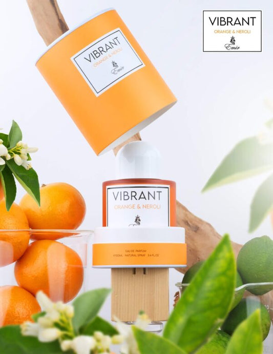 Vibrant Orange & Neroli | Perfume fresco con notas cítricas de mandarina y limón California | Notas de corazón sutiles | Ideal para amantes de fragancias vibrantes